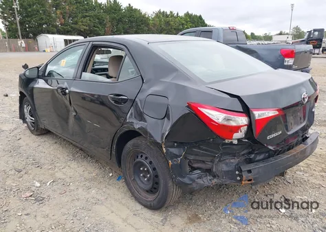 2015 Toyota Corolla Le z USA, uszkodzony, nr VIN 2T1BURHE2FC305791